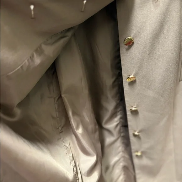 Calvin Klein Tan Button-Down Midi Dress - Picture 5 of 7